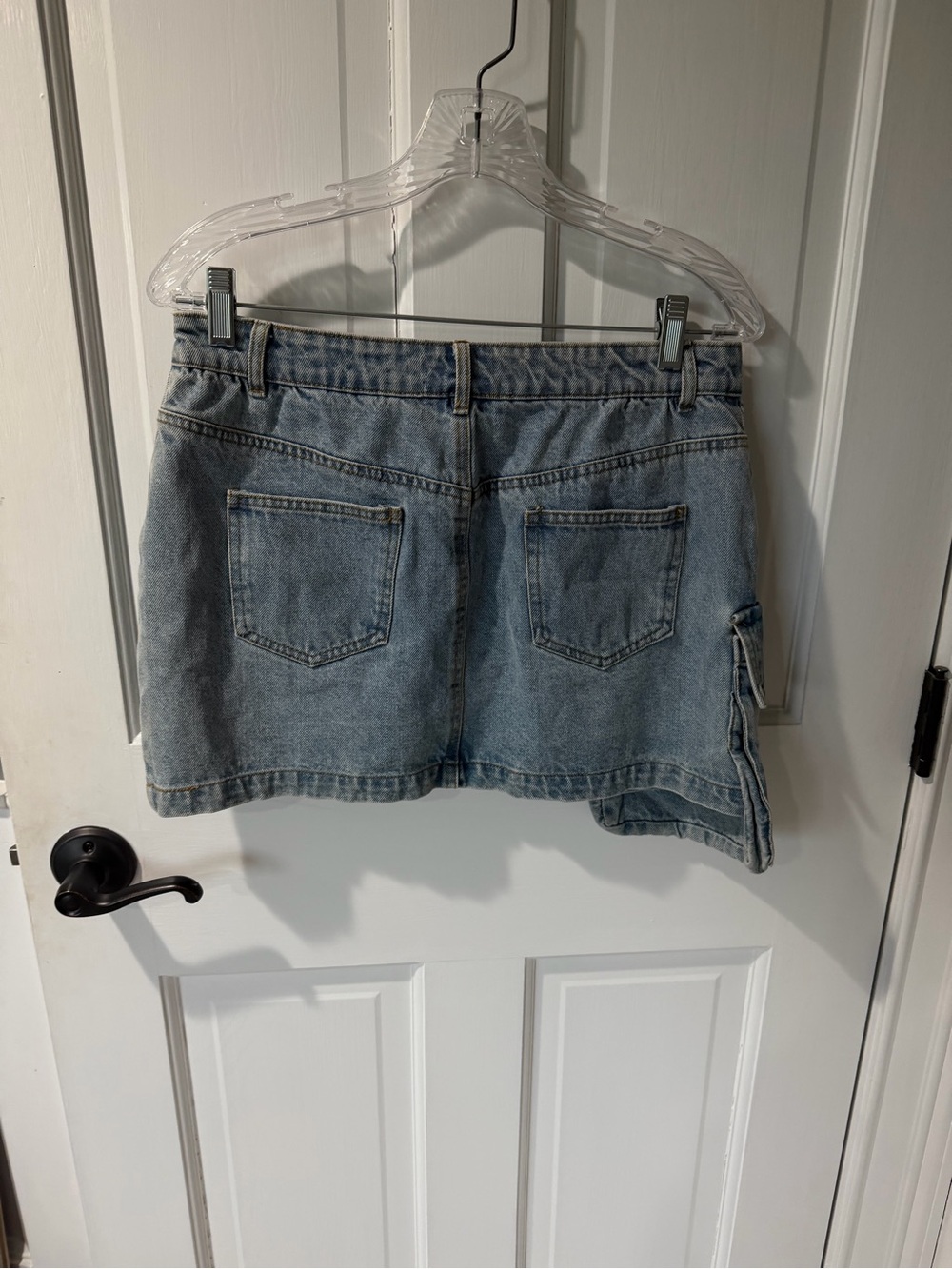 NWT Denim Cargo Mini Skirt - Medium - Picture 3 of 5